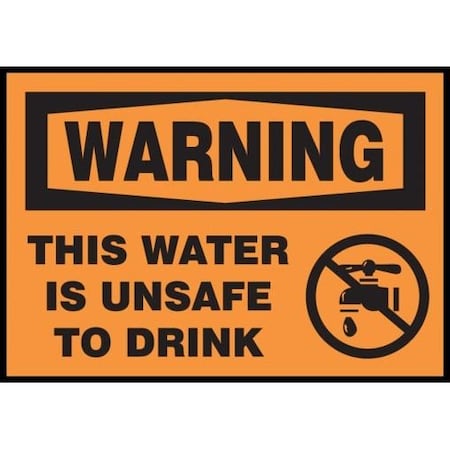 OSHA WARNING SAFETY LABEL THIS WATER LCAW325VSP